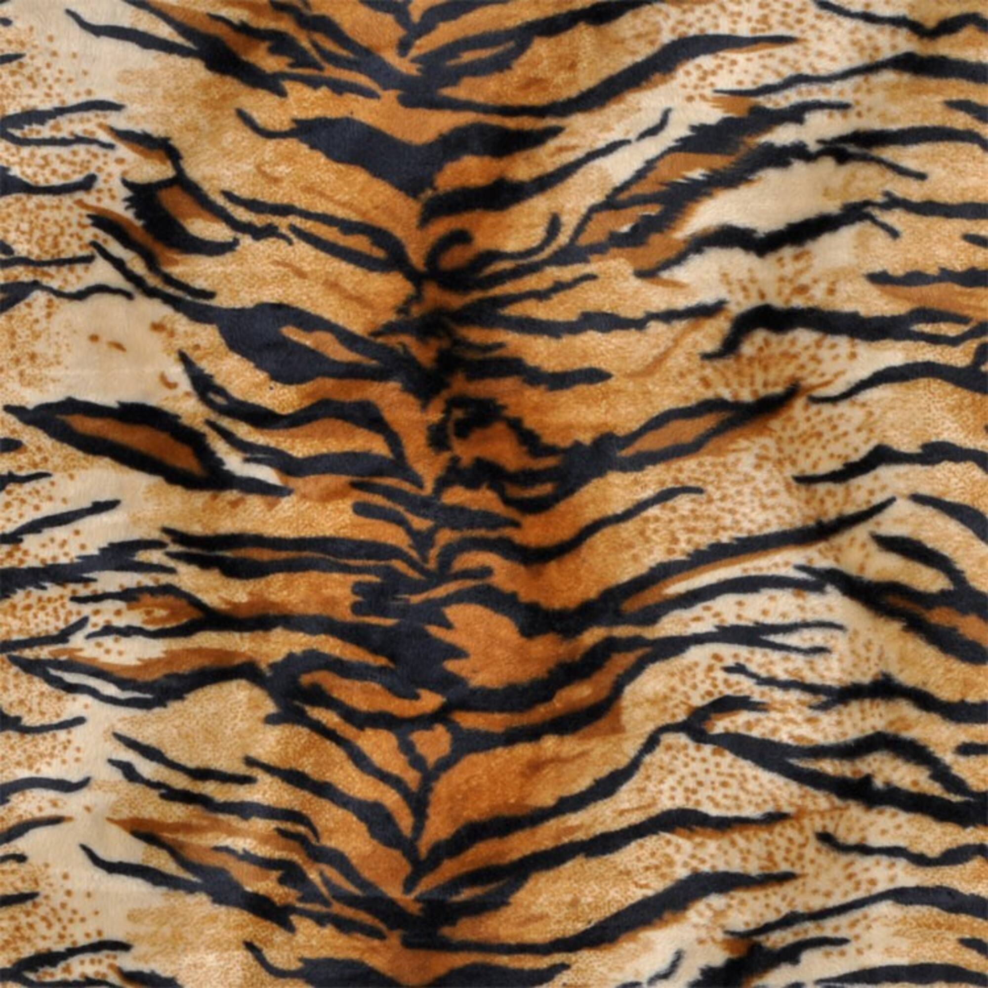 Gold Tiger Velboa Faux Fur
